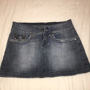 Hydraulic Jean mini skirt size small like new